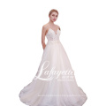 Sexy Lace Dot Tulle Bride Beach Casual Bride Gown Simple Boho Wedding Dress 2020